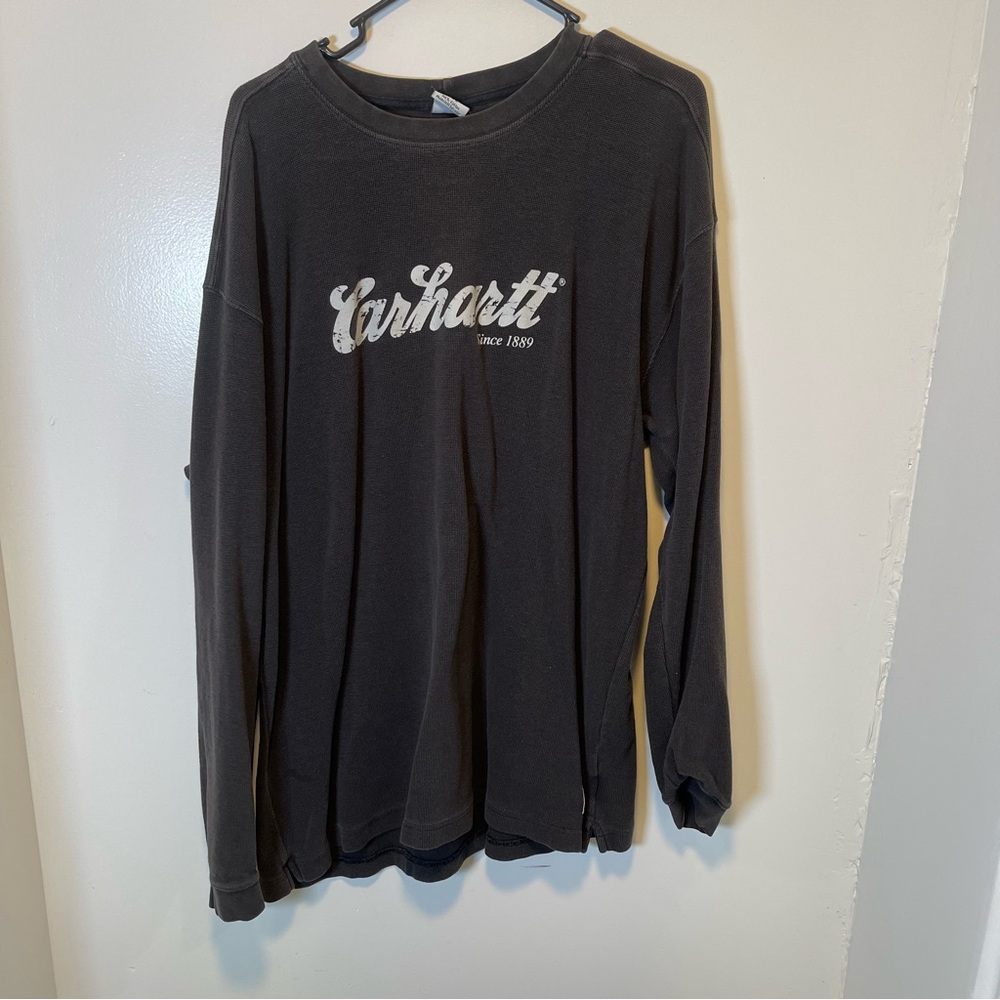 Carhartt waffle thermal knit long‎ sleeve shirt thick material men's size 2XL